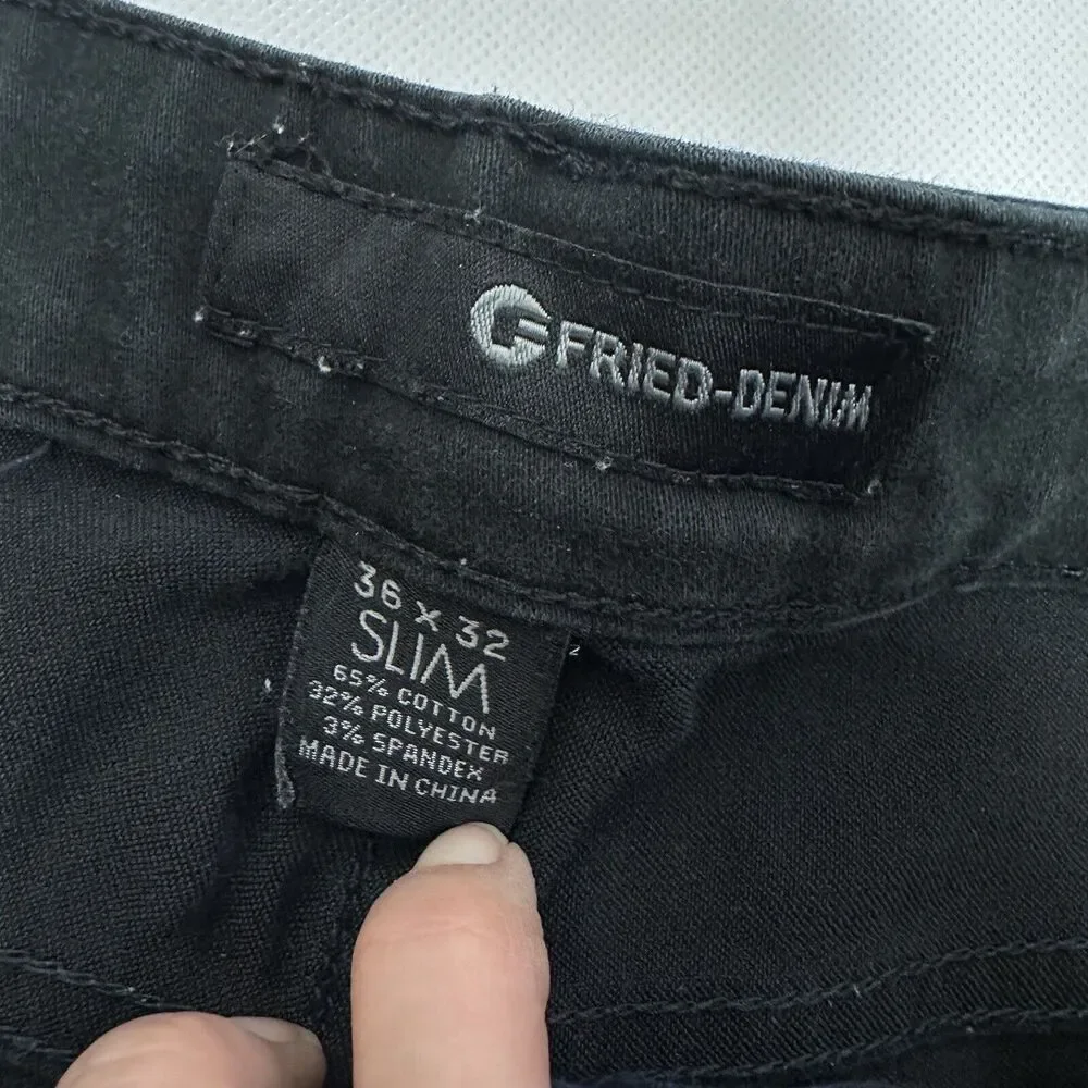 G Fried Denim Jeans Mens Size 36x30.5 Blue Slim Fit Stretch Pants
